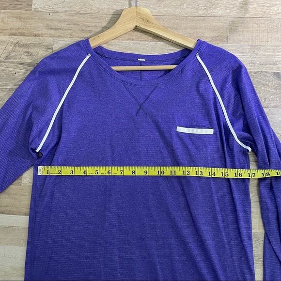 Lululemon | Purple Striped Long Sleeve - Picture 6 of 8